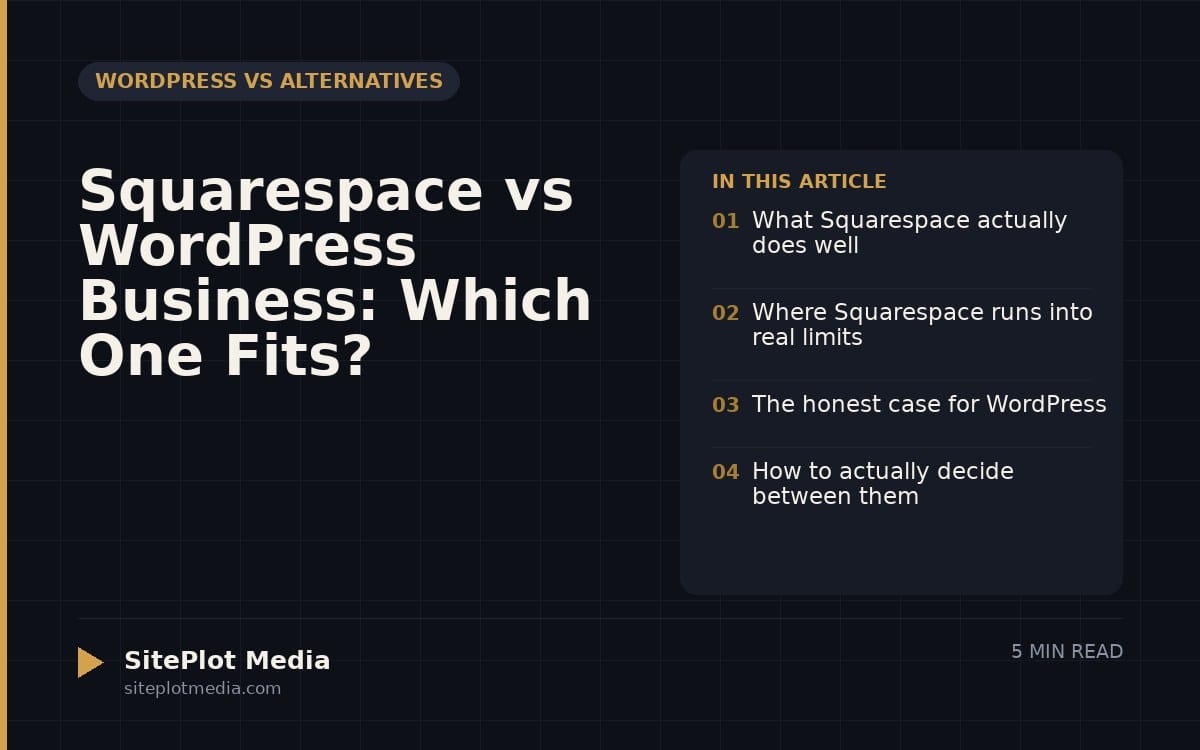 Squarespace vs WordPress Business: Which One Fits?