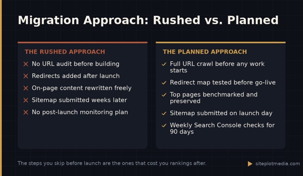 Migration Approach: Rushed vs. Planned