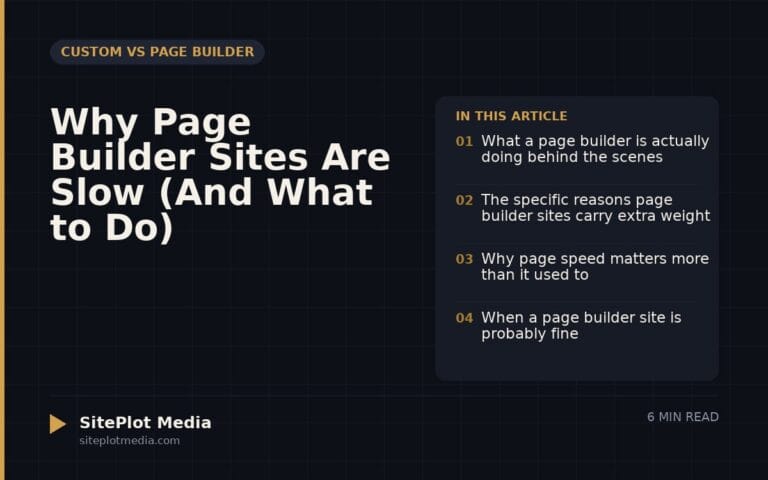 Why Page Builder Sites Are Slow (And What to Do)