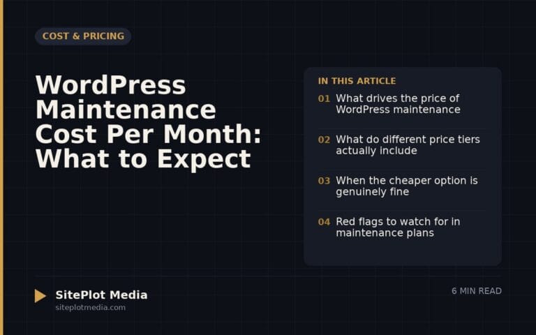 WordPress Maintenance Cost Per Month: What to Expect