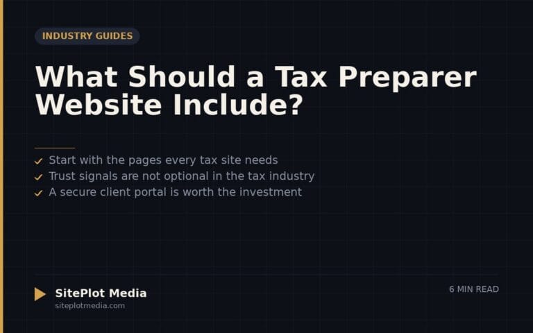 What Should a Tax Preparer Website Include?