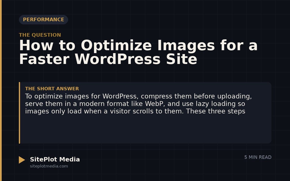 How to Optimize Images for a Faster WordPress Site