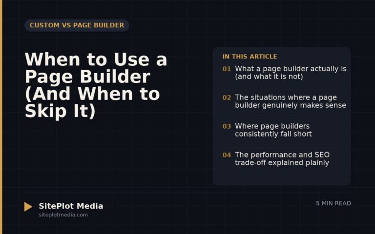 When to Use a Page Builder (And When to Skip It)