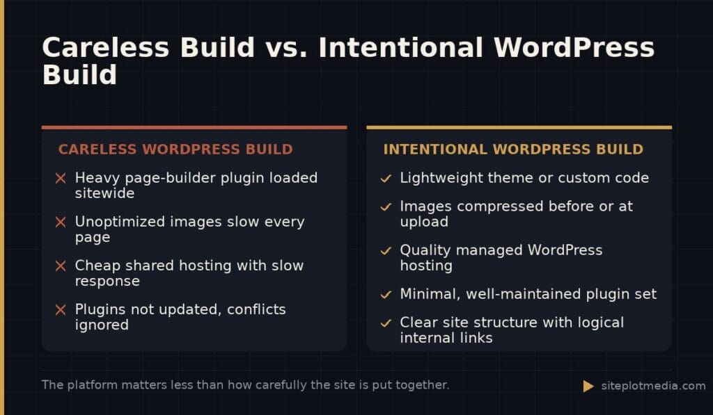 Careless Build vs. Intentional WordPress Build